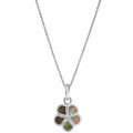 'Daisy' Women's Sterling Silver Pendant with Chain - Silver ZH-7585