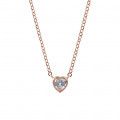 'Nora' Women's Sterling Silver Necklace - Rose ZK-7435