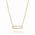 'Charm' Women's Sterling Silver Necklace - Gold ZK-7563/G