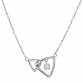 'Santorini' Women's Sterling Silver Necklace - Silver ZK-7570
