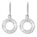 Orphelia® 'Amada' Women's Sterling Silver Drop Earrings - Silver ZO-7075