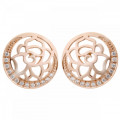 Orphelia® 'Blair' Women's Sterling Silver Stud Earrings - Rose ZO-7089/1