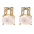 Orphelia® 'Alena' Women's Sterling Silver Stud Earrings - Gold ZO-7122/G