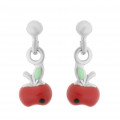 Orphelia® 'Apple' Child's Sterling Silver Drop Earrings - Silver ZO-7149/1