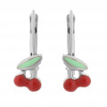 Orphelia® 'Apple' Child's Sterling Silver Drop Earrings - Silver ZO-7149/2