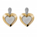 Orphelia® 'Debby' Women's Sterling Silver Stud Earrings - Silver/Gold ZO-7289/G