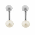 Orphelia® 'Aliena' Women's Sterling Silver Drop Earrings - Silver ZO-7373