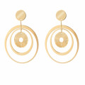 Orphelia® 'Hope' Women's Sterling Silver Drop Earrings - Gold ZO-7393
