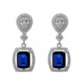 Orphelia® 'Enora' Women's Sterling Silver Drop Earrings - Silver ZO-7426/SA