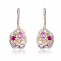 Orphelia® 'Marosetti' Women's Sterling Silver Drop Earrings - Rose ZO-7427/RG