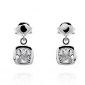Orphelia® 'Myrela' Women's Sterling Silver Drop Earrings - Silver ZO-7486