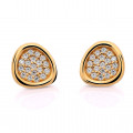 Orphelia® 'Layla' Women's Sterling Silver Stud Earrings - Gold ZO-7489/G