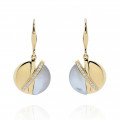 Orphelia® 'Moragene' Women's Sterling Silver Drop Earrings - Gold ZO-7506/G