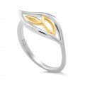 'Charlotte' Women's Sterling Silver Ring - Silver/Gold ZR-7523